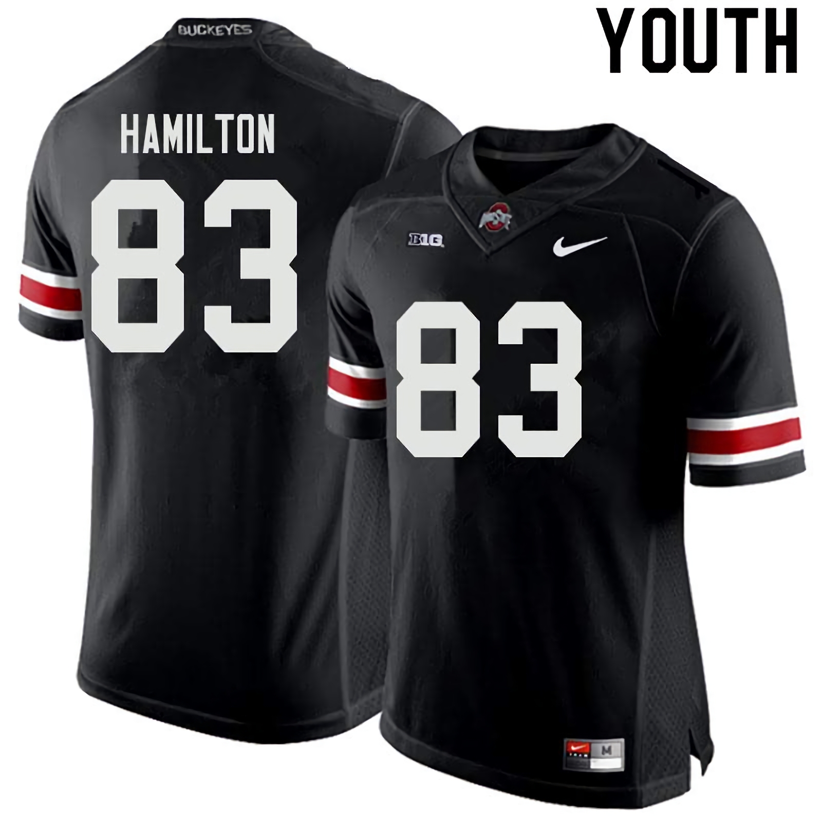 Cormontae Hamilton Ohio State Buckeyes Youth NCAA #83 Nike Black College Stitched Football Jersey ZLN8656VR